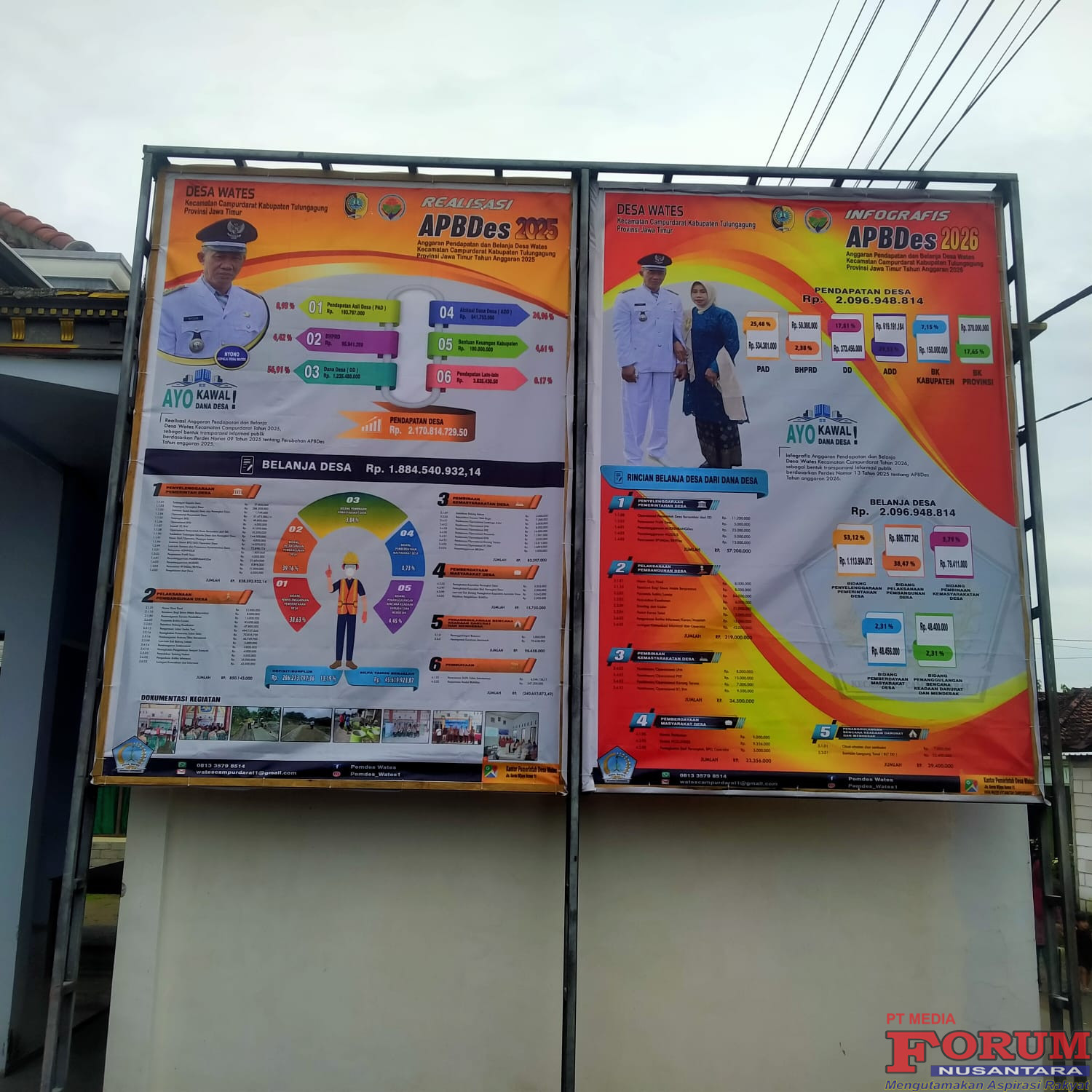 Transparansi APBDes Desa Wates Kecamatan Campurdarat Tulungagung